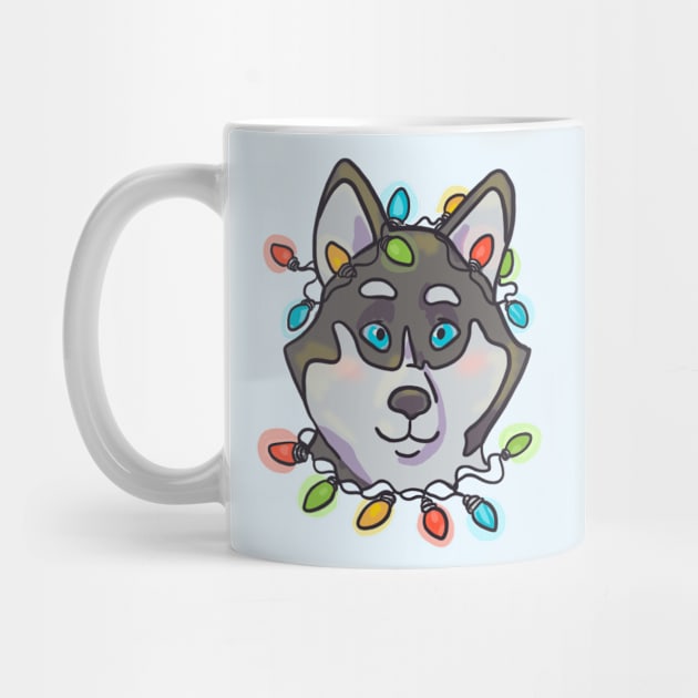 Holiday Husky by Artbysusant 